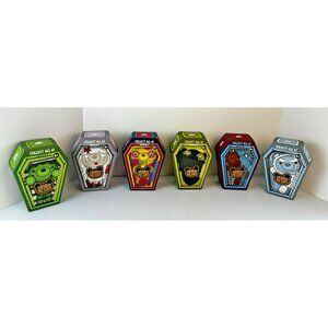 Complete Set 6 Deddy Bears 5" Coffin Plush Series 2 New Open by License 2 Play